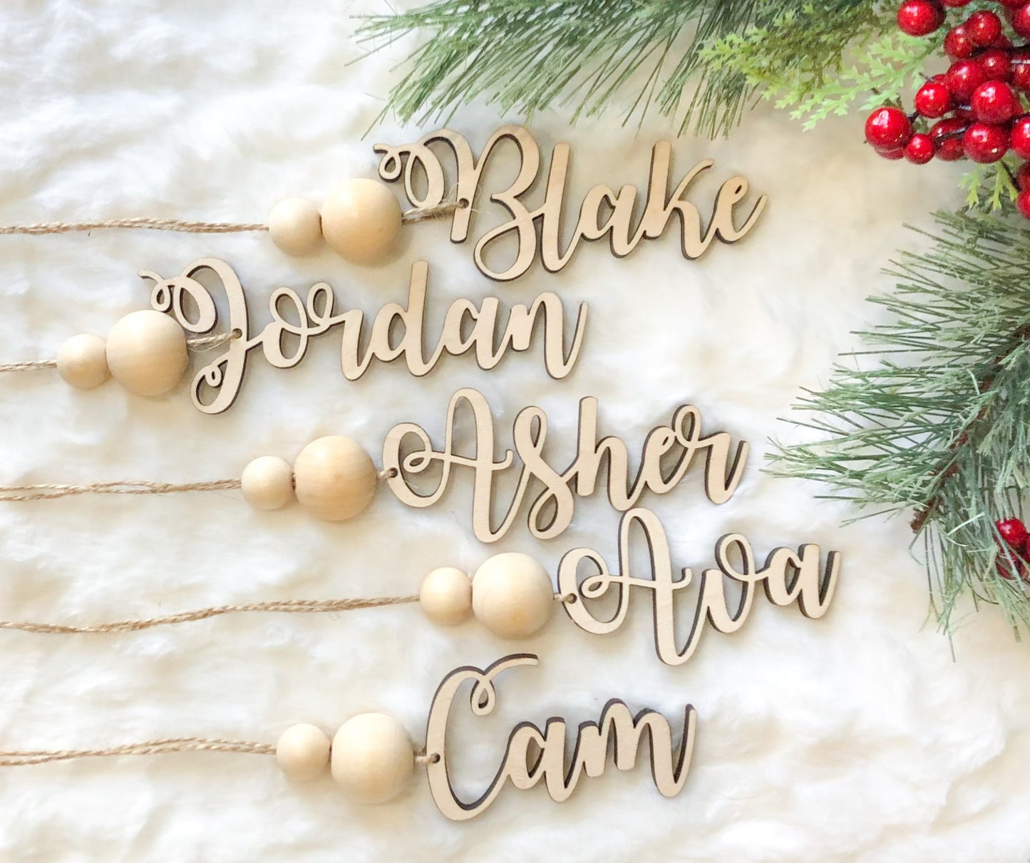 Simple Name Stocking Tags-Custom
